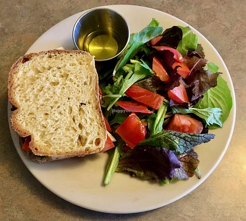 Pesto, tomato, cheese sandwich at Fru Fru Terra in Portland