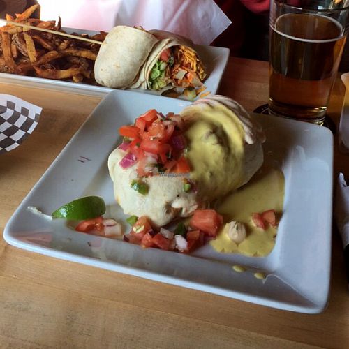 biggest tastiest burritos  at The Buckingham in Edmonton