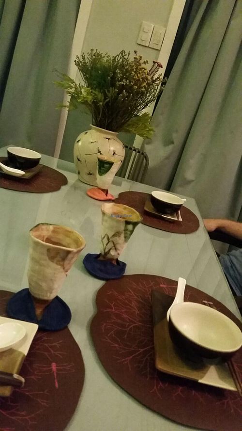 bottomless cold Chinese tea at Bong Sung Vegetarian Food - District 1 in Ho Chi Minh City