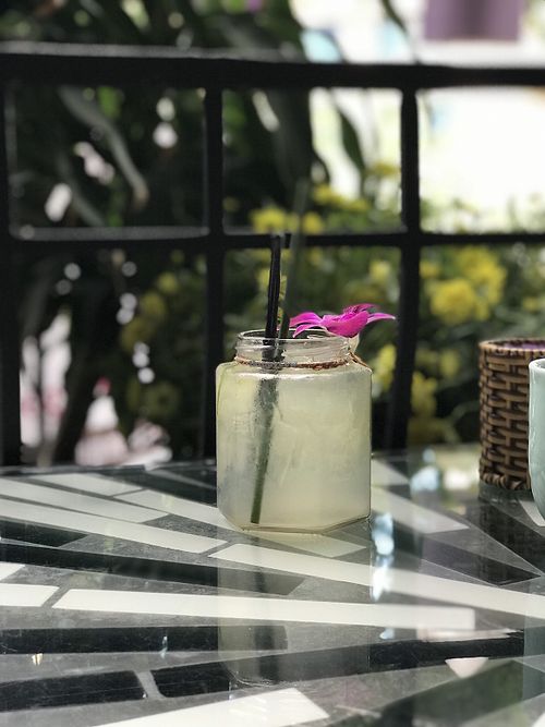 Lemonade outside at Bong Sung Vegetarian Food - District 1 in Ho Chi Minh City