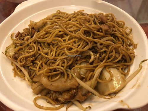 Taiwanese style fried mee- superb mee texture! at Qi Fu Healthy Park VegeHouse 7 福健康素食园 in Skudai