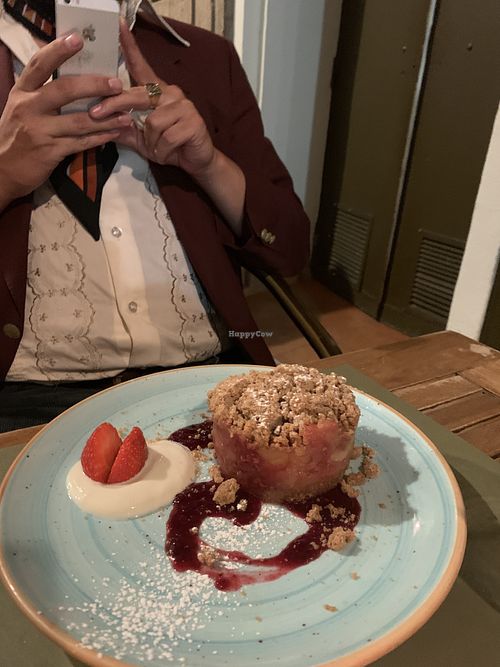 Apple Crumble  at BodhiGreen Vegetariano in Alicante