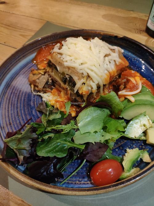 Lasagna at BodhiGreen Vegetariano in Alicante