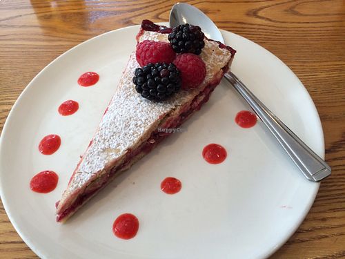 delicious cherry pie at Henderson's Vegan in Edinburgh