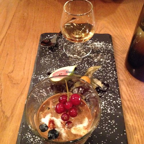 Affogato with Scottish whisky at Henderson's Vegan in Edinburgh