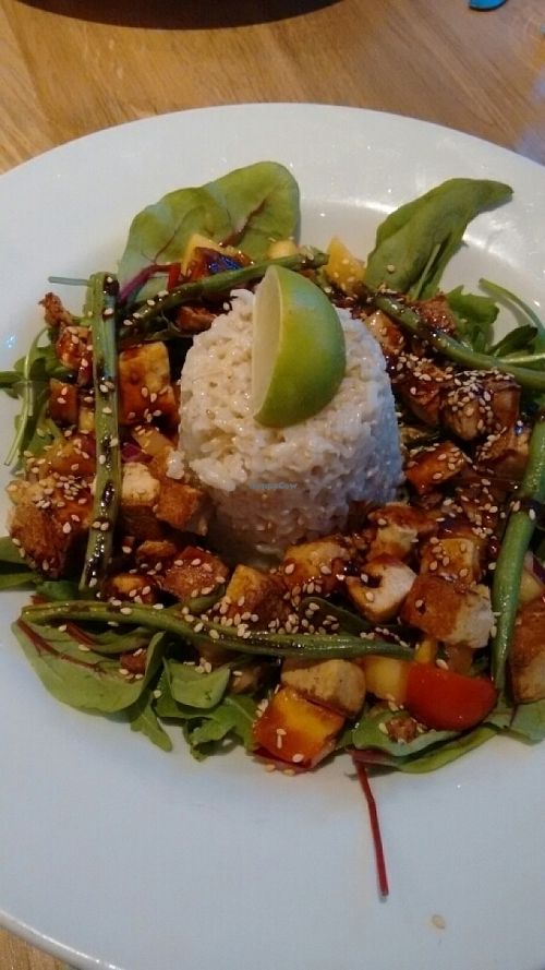 tofu teriyaki  at Henderson's Vegan in Edinburgh