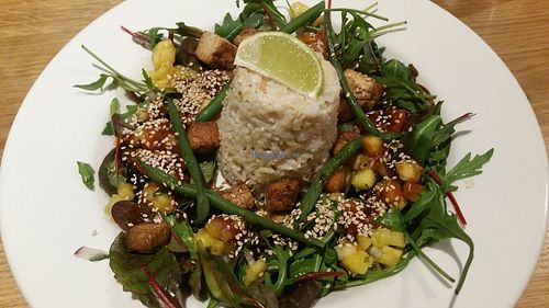 Tofu teriyaki  at Henderson's Vegan in Edinburgh