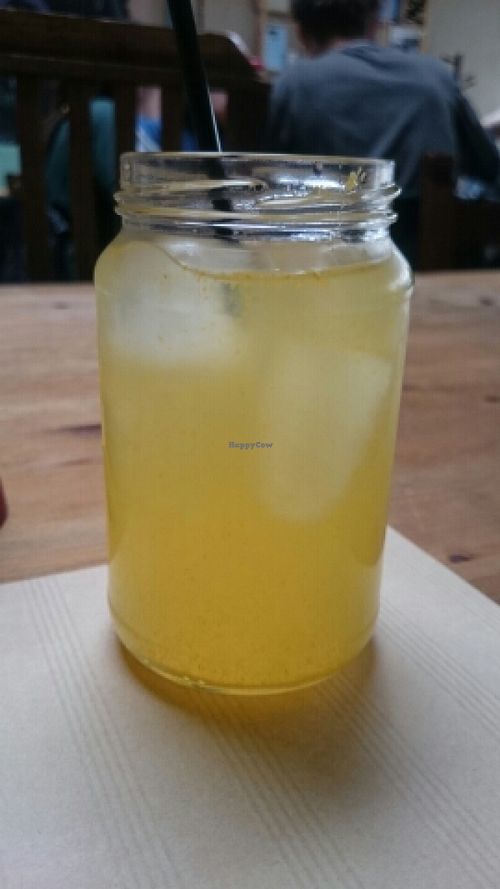 homade ginger lemonade  at Nonna in Athens