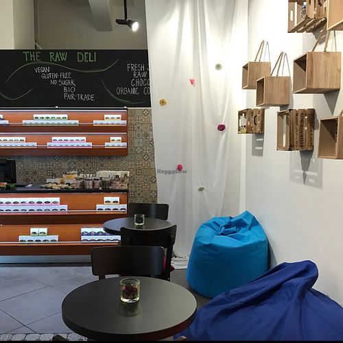 inside at The Raw Deli in Prague