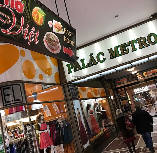 entrance to passage at The Raw Deli in Prague