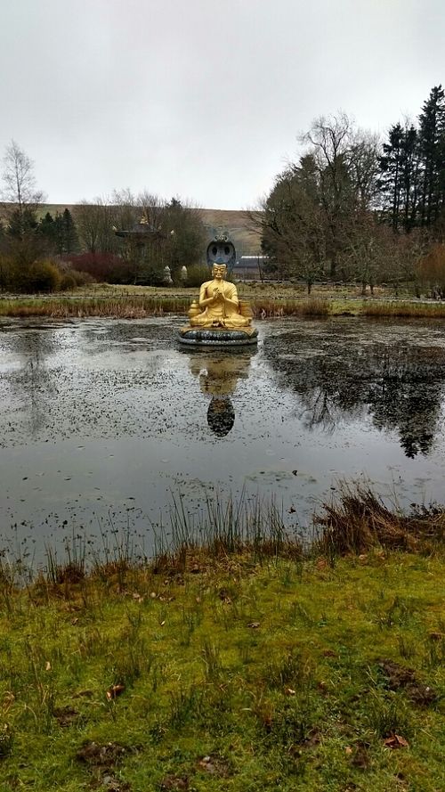in scotland! at Kagyu Samye Ling Monastery and Tibetan Centre in Eskdalemuir