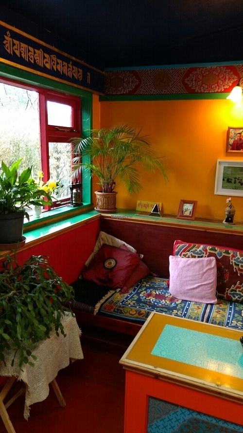 cafe at Kagyu Samye Ling Monastery and Tibetan Centre in Eskdalemuir