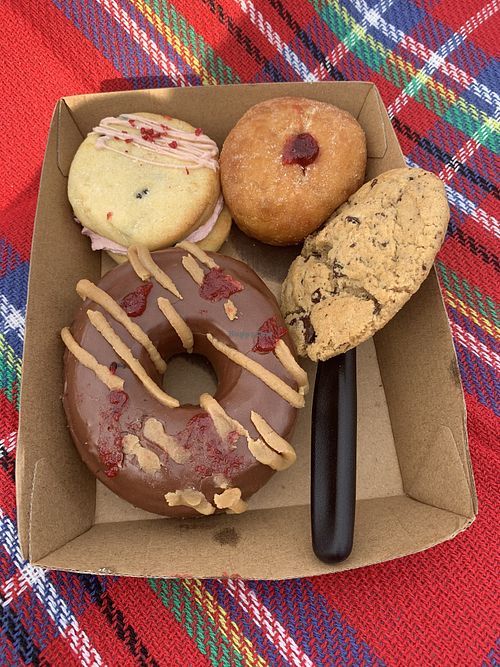 sweet cabinet selection for a park picnic  at Smith & Deli in Collingwood