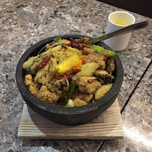 spicy chili mushroom pot at Green Veggie 天然齋 in Hong Kong Island