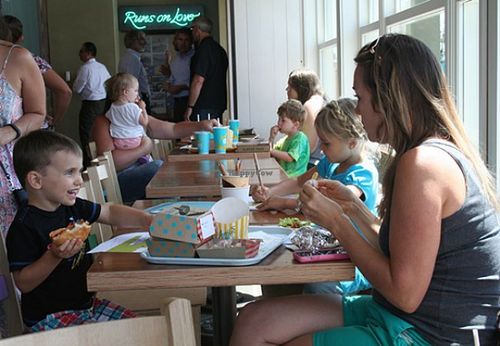 Kids love Amy's at Amy's Drive Thru in Rohnert Park