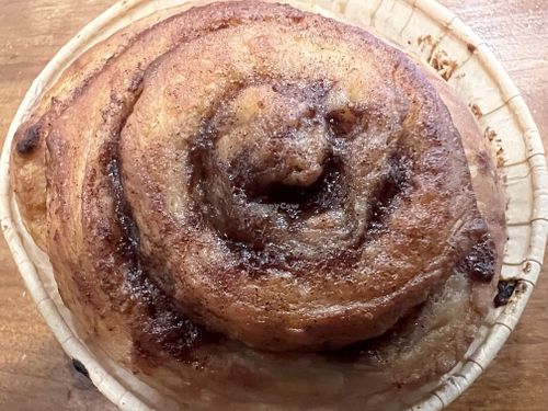 Vegan cinnamon roll   at Amy's Drive Thru in Rohnert Park