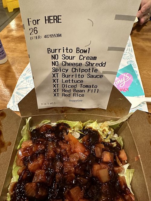 Get the burrito bowl with extra everything!   at Amy's Drive Thru in Rohnert Park