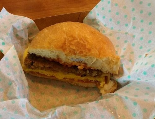 Vegan Breakfast Sandwich at Amy's Drive Thru in Rohnert Park