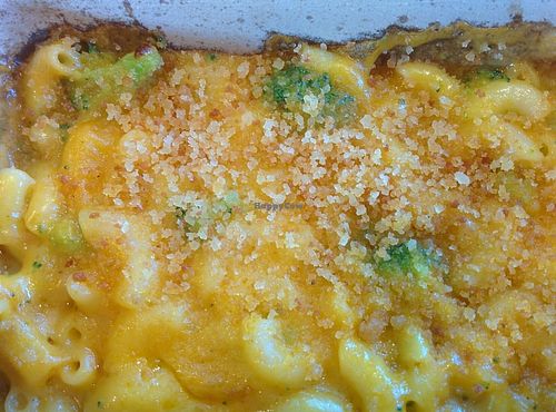 vegan broccoli Mac at Amy's Drive Thru in Rohnert Park