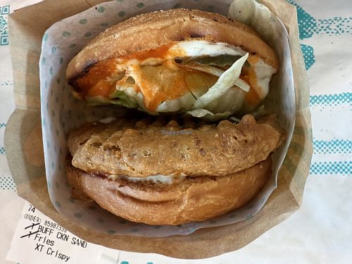 Buffalo Chik'n Sandwich  at Amy's Drive Thru in Rohnert Park