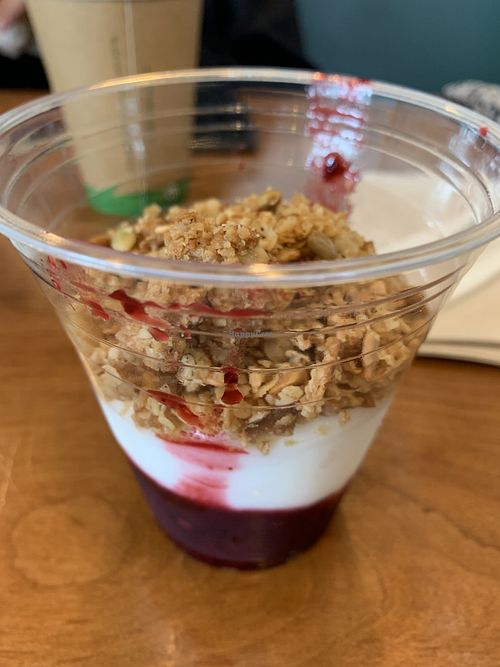 Non dairy parfait with granola  at Amy's Drive Thru in Rohnert Park