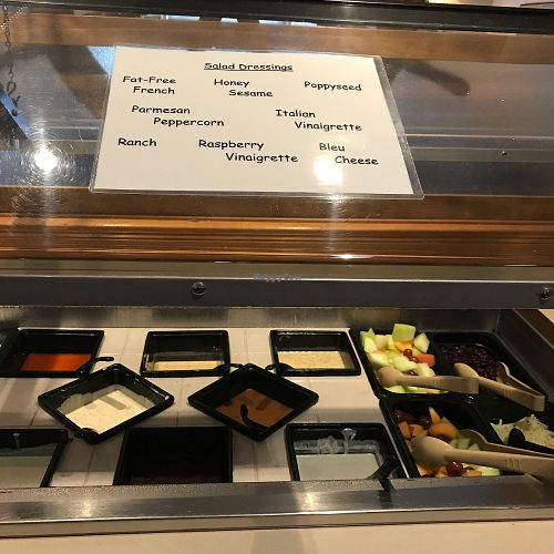Salad bar dressing at Van Rensselaer's in South Wellfleet
