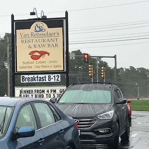 Street sign at Van Rensselaer's in South Wellfleet