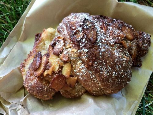 Almond croissant  at Passion Flour Patisserie in Salt Lake City