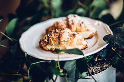 Best Seller 'Croissant Aux Amandes' at Passion Flour Patisserie in Salt Lake City