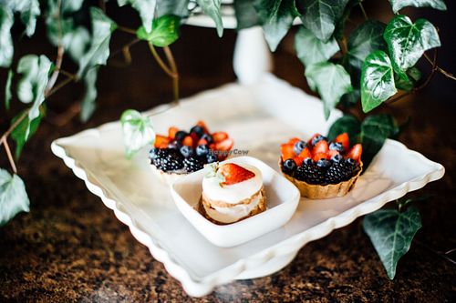 Vanilla Chantilly and organic fresh fruit tarts! at Passion Flour Patisserie in Salt Lake City