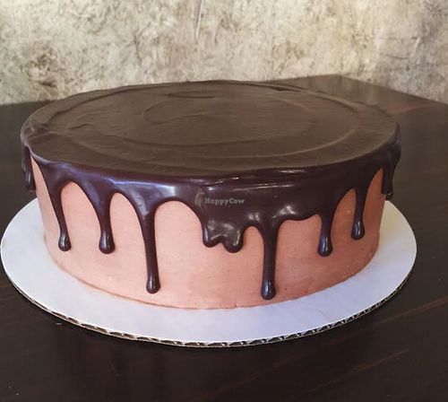 Chocolate cake, chocolate buttercream, and chocolate ganache drip! at Passion Flour Patisserie in Salt Lake City