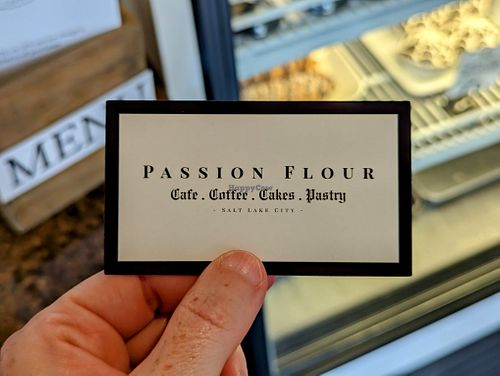 Business Card (front) at Passion Flour Patisserie in Salt Lake City