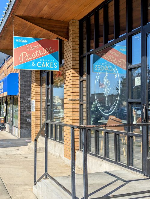 View of the entrance from outside. at Passion Flour Patisserie in Salt Lake City