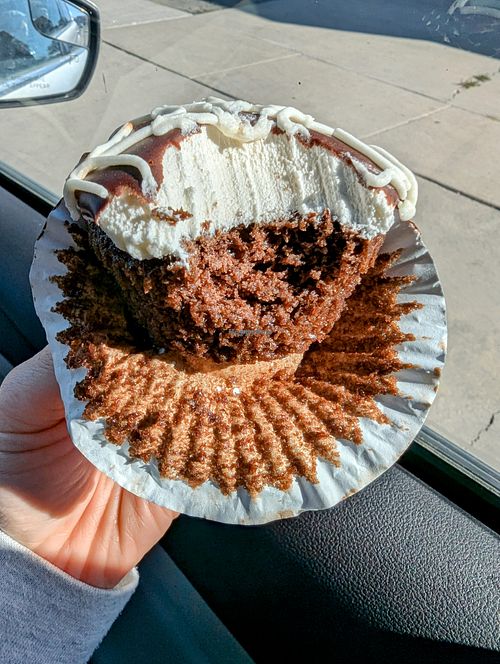 Chocolate "Hostess Cupcake" at Passion Flour Patisserie in Salt Lake City