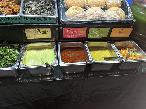 Las salsitas at Taqueria Calidad Vegana - Food Stall in Guadalajara