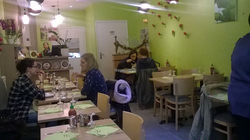 inside at Vege Saveurs in Paris