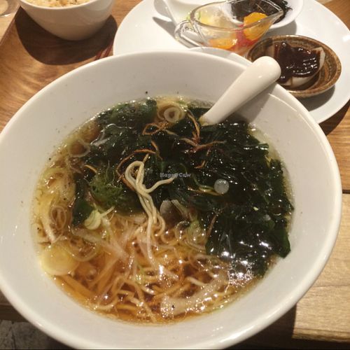 Soy Sauce Ramen Lunch Set at Cafe the 6BT in Tokyo
