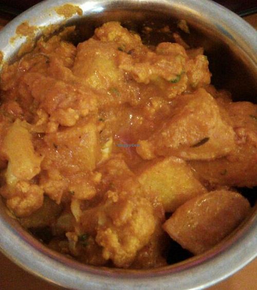 aloo jeera - fried potatoes with cumin with dry gravy at Raj Restaurant - Farrer Park in Central Singapore
