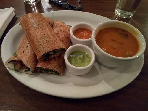 spinach & fennel dosa at Paper Dosa in Santa Fe