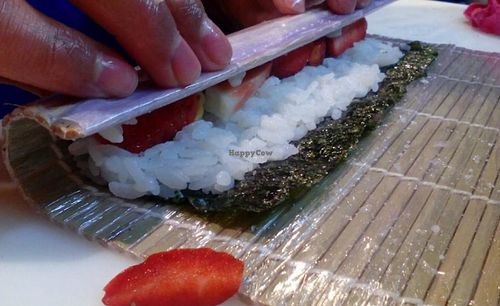 Strawberry sushi at Teppan in Porto