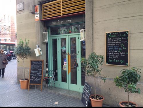 Outside at Casa Griega in Barcelona