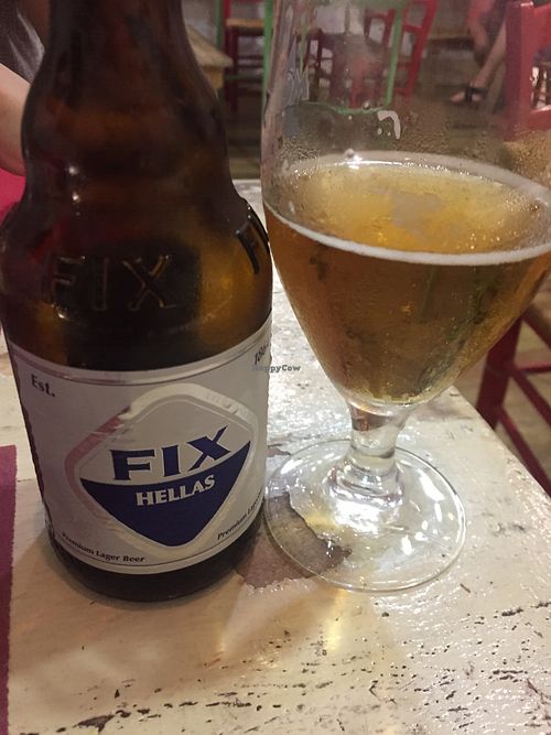 Greek beer at Casa Griega in Barcelona