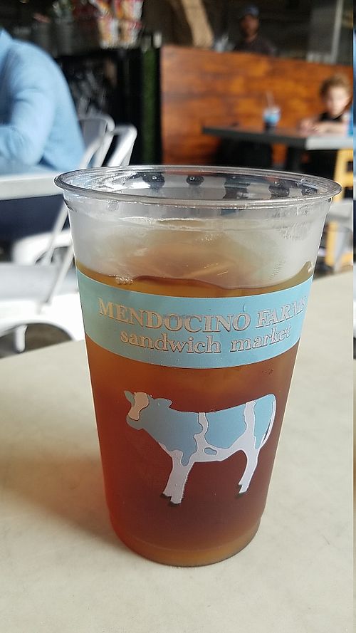 Ice tea at Mendocino Farms in Marina Del Rey