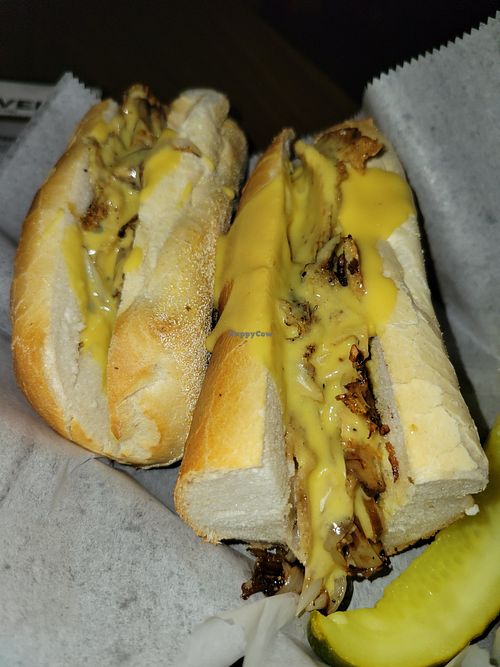 Vegan cheesesteak at Triangle Tavern in Philadelphia