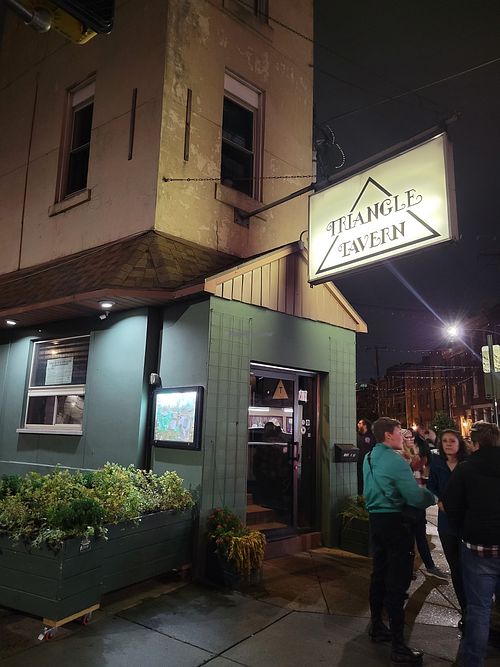 Outside at Triangle Tavern in Philadelphia