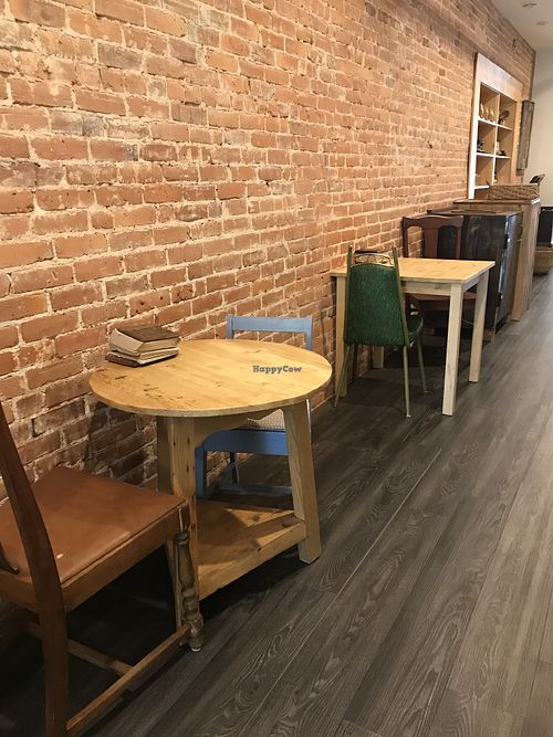 Seating at Not Only Juice in Willimantic