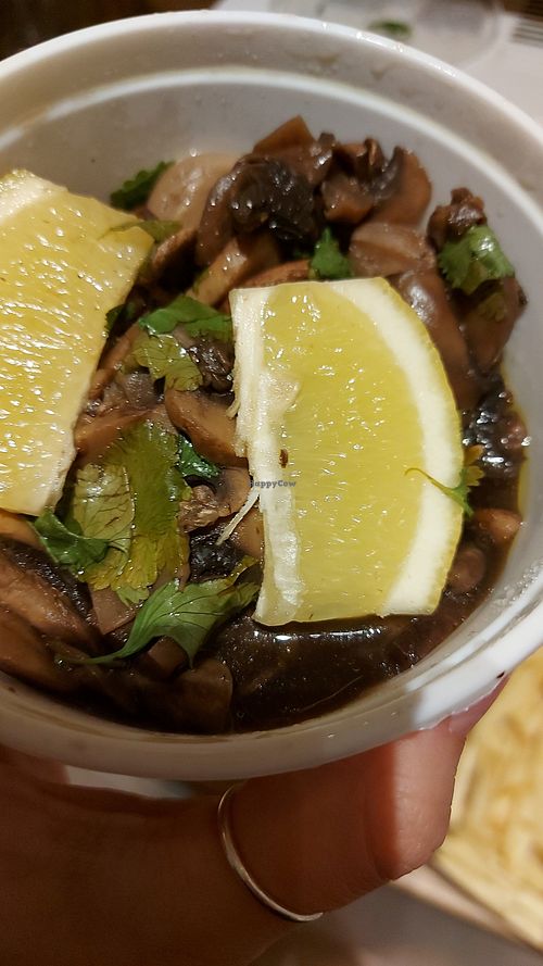 Mushroom side dish at Francesinhas Al Forno da Baixa in Porto