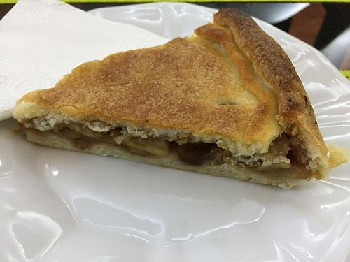 Apple pie at Bosco Verde Italian Vegan Restaurant in Ulaanbaatar