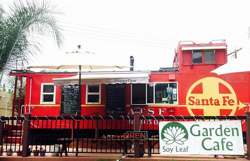 Open for business. at Soy Leaf Garden Cafe in El Cajon