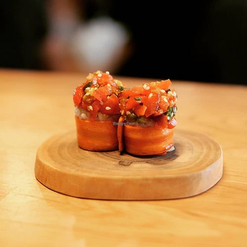 vegan sushi at Youmiko Sushi in Krakow